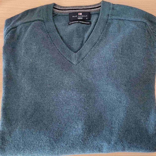 Marks and Spencer wool sweater size S like new, petrol color
