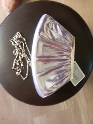 Hunter vintage 90's purple metallic evening bag clutch new