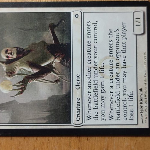 Suture Priest Magic the Gathering card like new