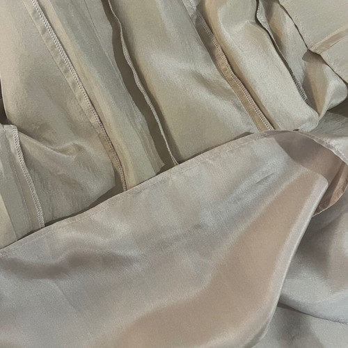Burberry London silk pleated skirt, taupe