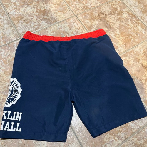 Franklin Marshall swim shorts like new, size large, blue and red