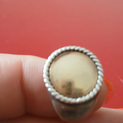 Ring 925 silver and 750 gold like new, size 55