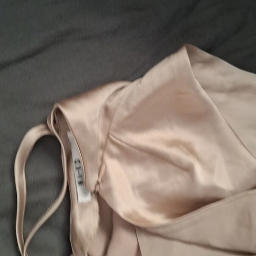 Satin dress Na-Kd beige size 34 new