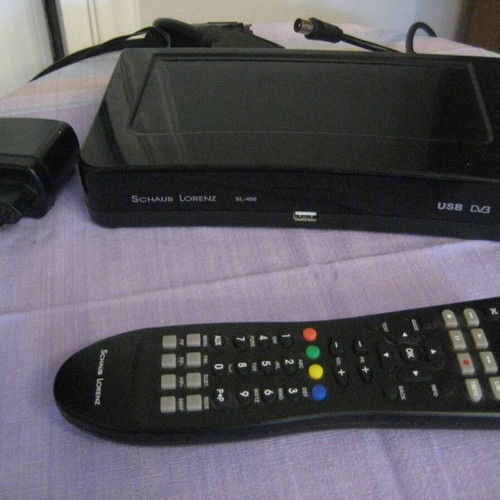 Schaub Lorenz and Edision decoders, one new, one used