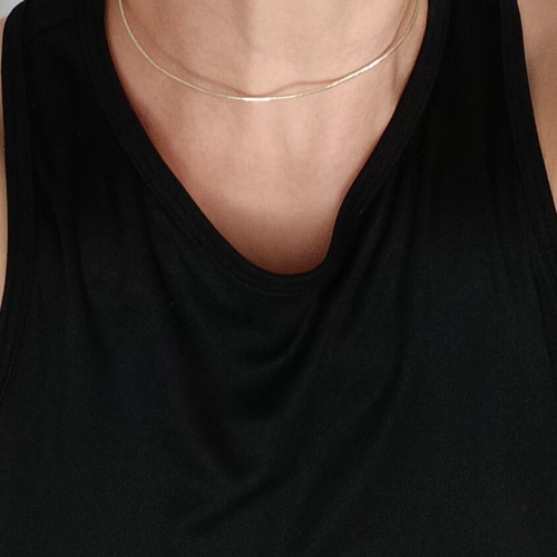 Open gold choker necklace, new, handmade, versatile