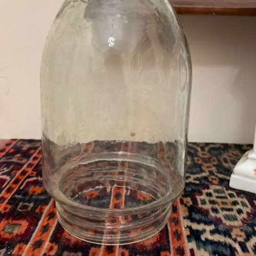 Vintage lamp made of blown glass new, Mollers
