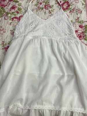 Platinum summer top used, white, size S/M
