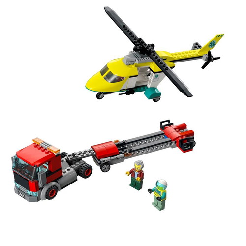 Lego Rescue Helicopter Transport Town City 60343 like new