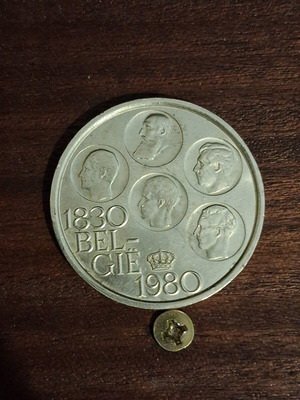 500 Francs Βέλγιο 1980 νόμισμα μεταχειρισμένο με ολλανδική γραμματοσειρά