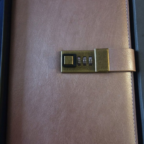 WEMATE Journal with Lock new, Password Notebook with Pen