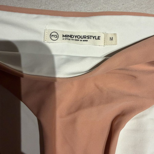 Swimsuit like new, size M, white and orange