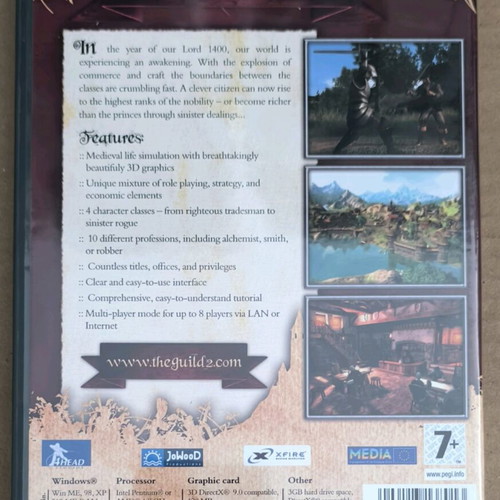 The Guild 2 PC DVD-ROM like new, Jowood