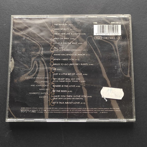 Celine Dion Let's Talk About Love CD used