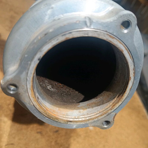 Honda CBR 400 RR exhaust muffler used with dent