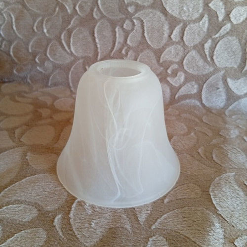Replacement Glass Lamp Shade Bell Shape alabaster vintage used