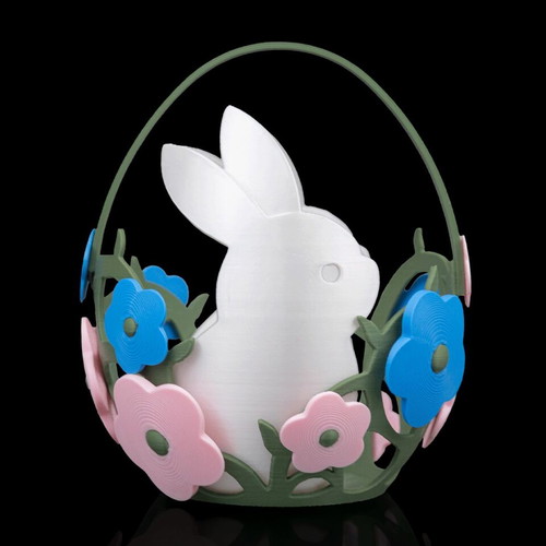 Easter Spring Egg Basket 3D Printed New Decorative