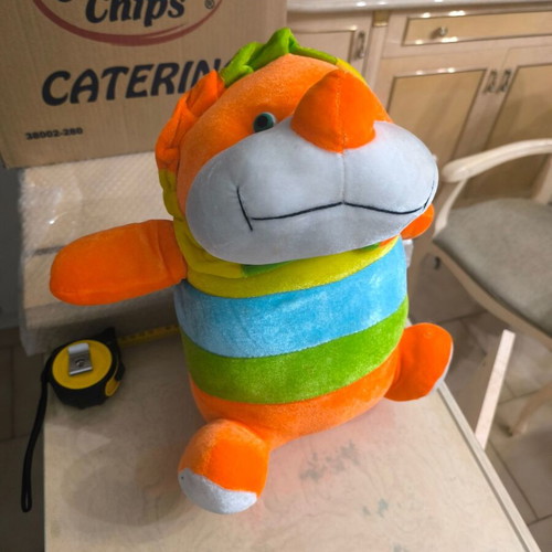 Plush Multicolored Dinosaur Toy like new TDB1005