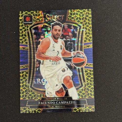 Facundo Campazzo Panini Select EuroLeague 2025-26 FOTL Spectris Gold card like new