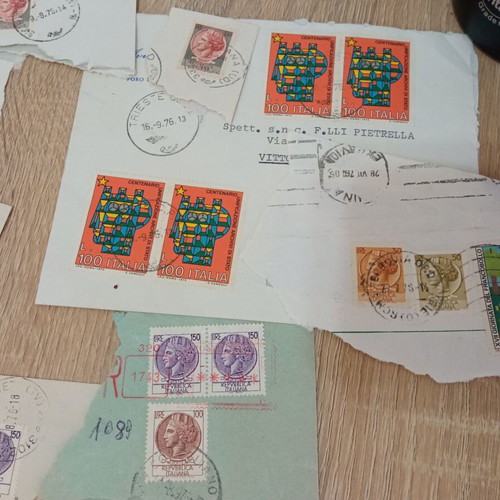 Vintage Stamp Collection from Abroad used, lot
