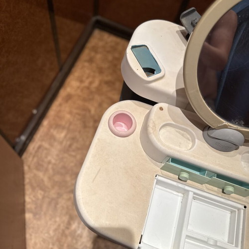 Smoby Children's Beauty Vanity Table used with Mirror and Storage
