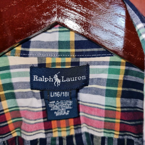 Ralph Lauren kids shirt like new, multicolor, size 16 years
