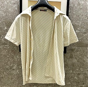 Ανδρικό πουκάμισο Exist άσπρο κοντομάνικο, Medium, καινούριο