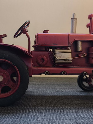Vintage Handcrafted Metal Tractor Decorative Collectible