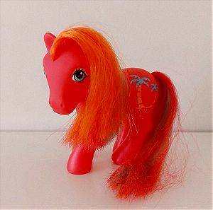 Μικρό μου πόνυ, My little pony G1 Pina colada, tropical pony, Hasbro 1987