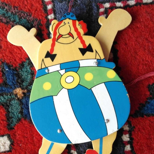 Wooden Obelix mobile toy used