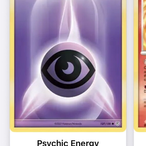 Pokemon energy cards used, pack of 3