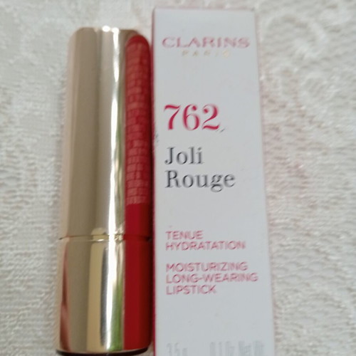 Clarins Joli Rouge 762 Pop Pink lipstick new with tags