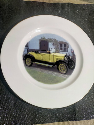 Collection of old car plates like new, France de Limoges