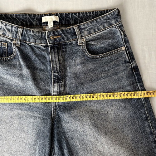 High-waisted jeans H&M blue like new, size XL