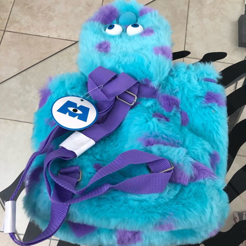 Monsters Inc Sully Soft Furry school bag and wallet set new