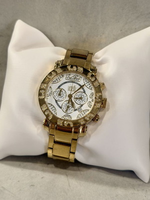 Visetti x Nikos Apostolopoulos Gold Crystal Chronograph Watch like new