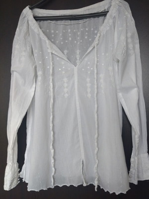 Дамска риза LINDEX бяла размер S като нова с връзки