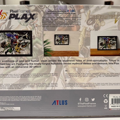 Shin Megami Tensei V Plax/Pixel Frames Lenticular 3D Wall Frame new sealed
