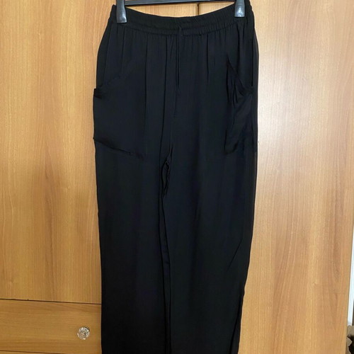 Zara Sheer Pants with Shorts Lining New, Black, Size L