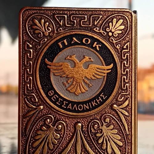PAOK Thessaloniki collectible metal matchbox case 70s