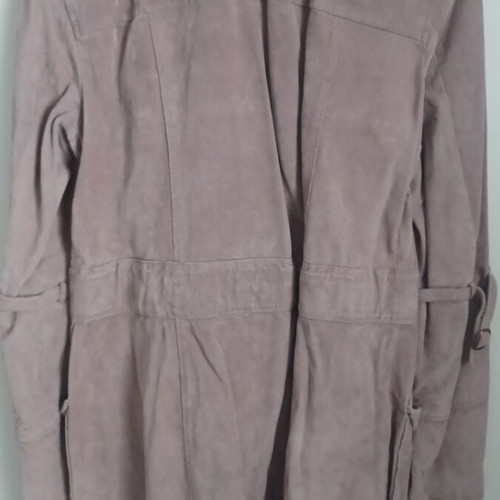 Naf Naf women's suede coat like new, beige, size L