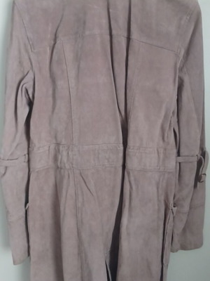 Naf Naf women's suede coat like new, beige, size L