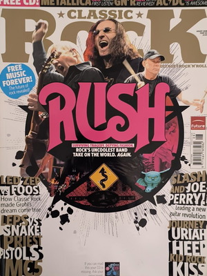 Classic Rock περιοδικό Rush τεύχος 122 Αύγουστος 2008 σαν καινούργιο