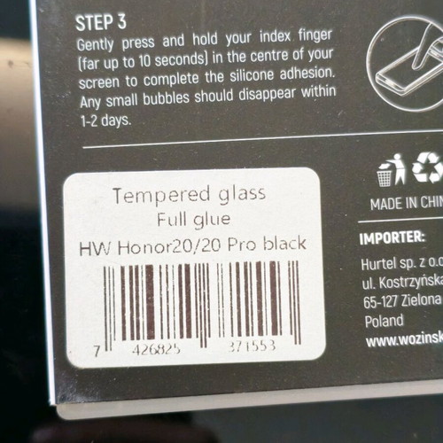 Tempered glass Wozinsky for Honor 20, Honor 20 Pro, Huawei Nova 5T new