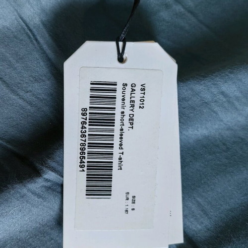 Gallery Dept T-shirt new, black, with print