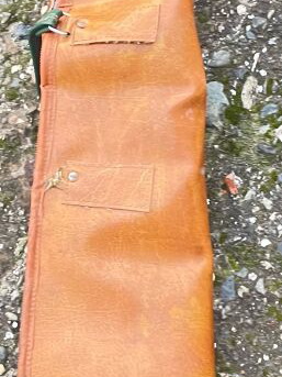 Leather shotgun case used