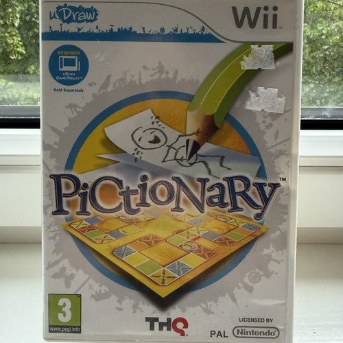 Pictionary Nintendo Wii game used with manual