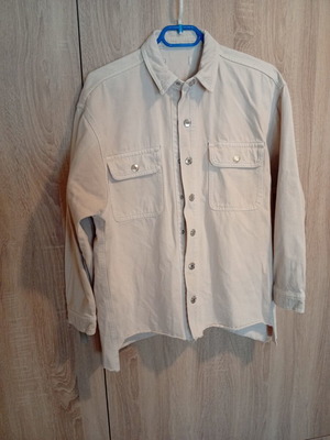 Beige denim women's shirt, size M