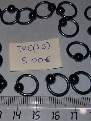 Body piercing rings new jewelry in their bags
