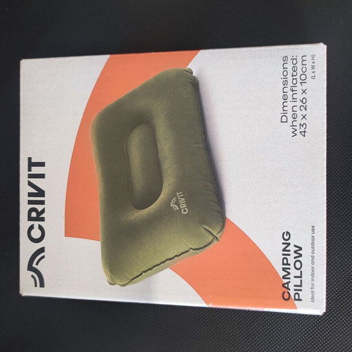 Camping air pillow new, green
