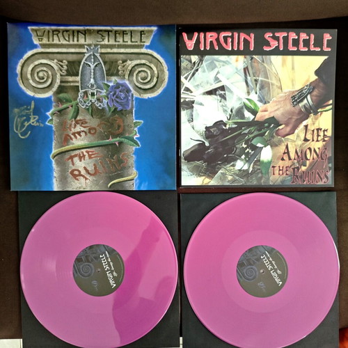 Virgin Steele Life Among The Ruins vinyl signed limited edition purple
